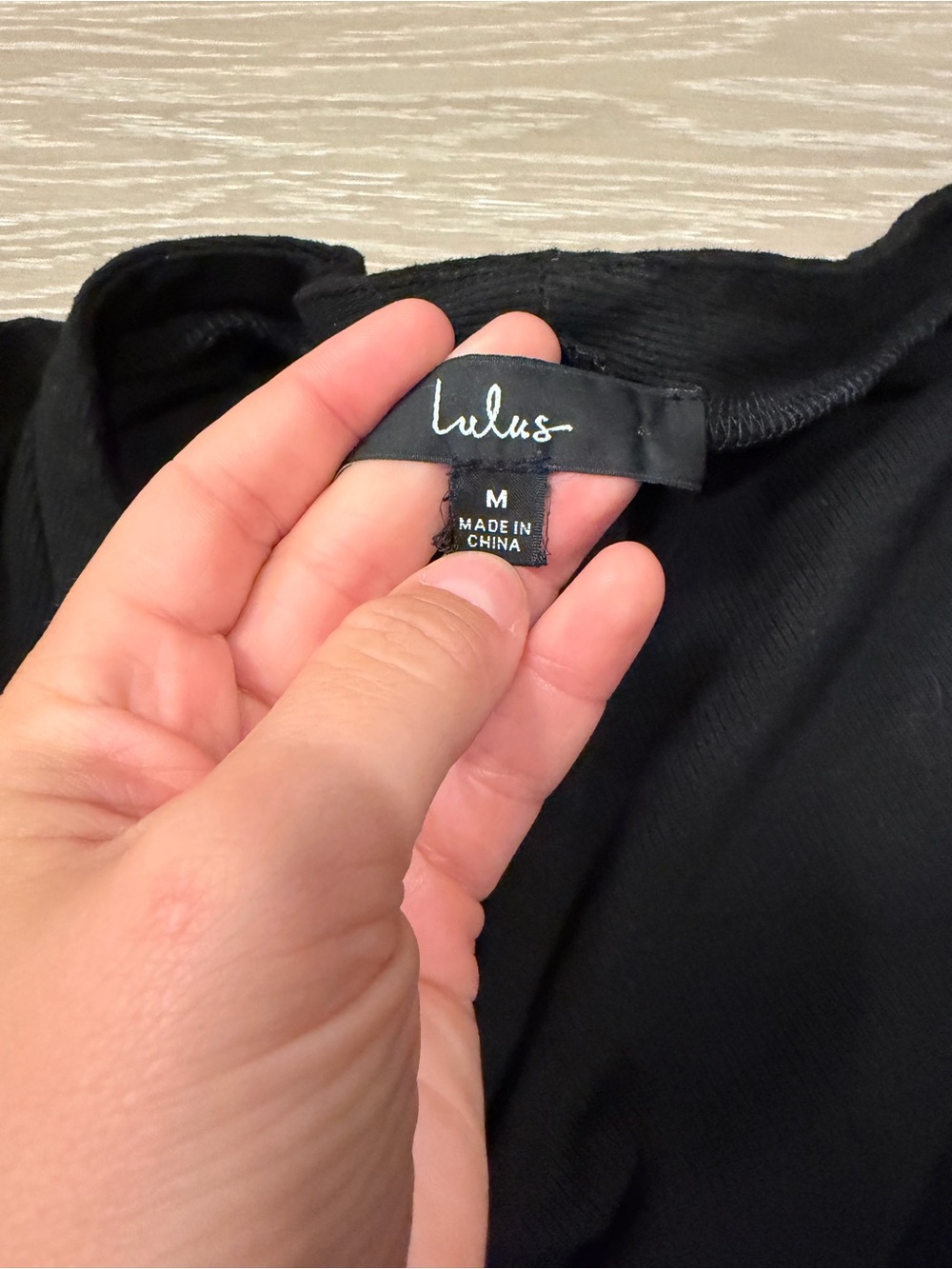 Lulu's Black Ribbed Button-Front Romper - Picture 2 of 2
